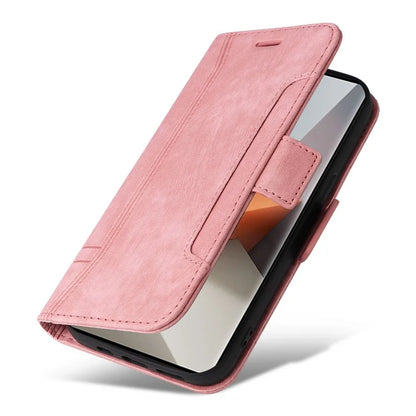 BETOPNICE 001 for Xiaomi Redmi Note 13 Pro+ 5G Phone Case Imprinted Lines Pattern Wallet Cover