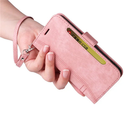 BETOPNICE 001 for Xiaomi Redmi Note 13 Pro+ 5G Phone Case Imprinted Lines Pattern Wallet Cover