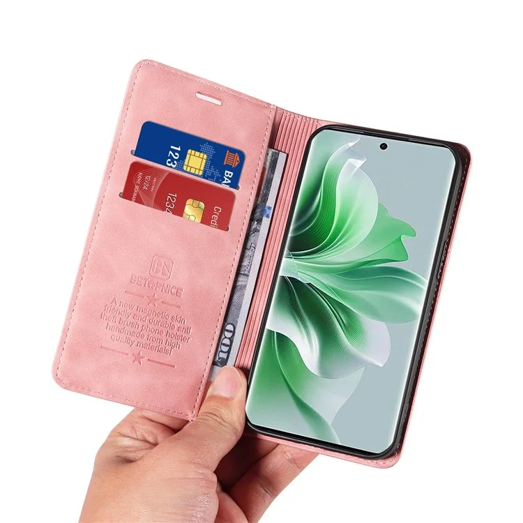 BETOPNICE 003 for Oppo Reno11 Pro 5G (Global) / Reno11 (China) 5G Case Card Slots Phone Cover RFID Blocking