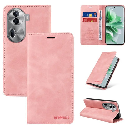 BETOPNICE 003 for Oppo Reno11 Pro 5G (Global) / Reno11 (China) 5G Case Card Slots Phone Cover RFID Blocking