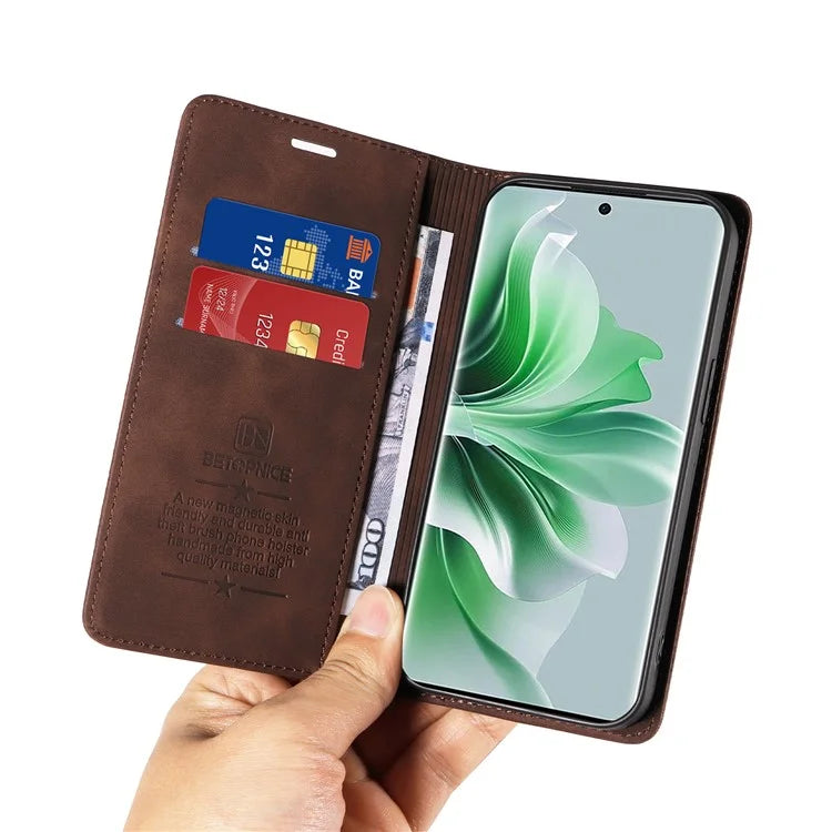 BETOPNICE 003 for Oppo Reno11 Pro 5G (Global) / Reno11 (China) 5G Case Card Slots Phone Cover RFID Blocking