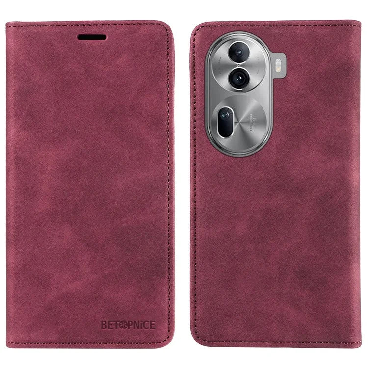 BETOPNICE 003 for Oppo Reno11 Pro 5G (Global) / Reno11 (China) 5G Case Card Slots Phone Cover RFID Blocking