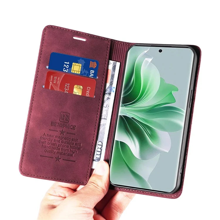 BETOPNICE 003 for Oppo Reno11 Pro 5G (Global) / Reno11 (China) 5G Case Card Slots Phone Cover RFID Blocking