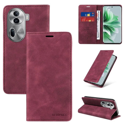 BETOPNICE 003 for Oppo Reno11 Pro 5G (Global) / Reno11 (China) 5G Case Card Slots Phone Cover RFID Blocking