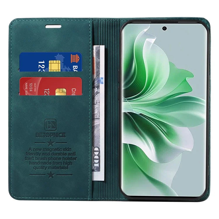 BETOPNICE 003 for Oppo Reno11 Pro 5G (Global) / Reno11 (China) 5G Case Card Slots Phone Cover RFID Blocking