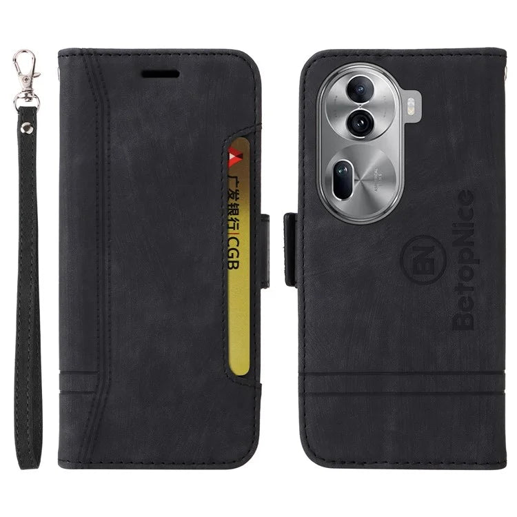 BETOPNICE 001 for Oppo Reno11 Pro 5G (Global) / Reno11 (China) 5G Case Magnetic Flip Stand Protective Cover