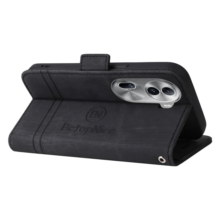 BETOPNICE 001 for Oppo Reno11 Pro 5G (Global) / Reno11 (China) 5G Case Magnetic Flip Stand Protective Cover