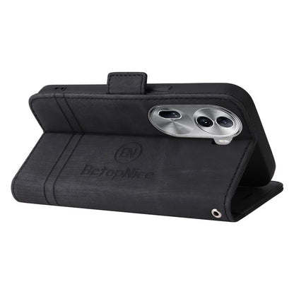 BETOPNICE 001 for Oppo Reno11 Pro 5G (Global) / Reno11 (China) 5G Case Magnetic Flip Stand Protective Cover