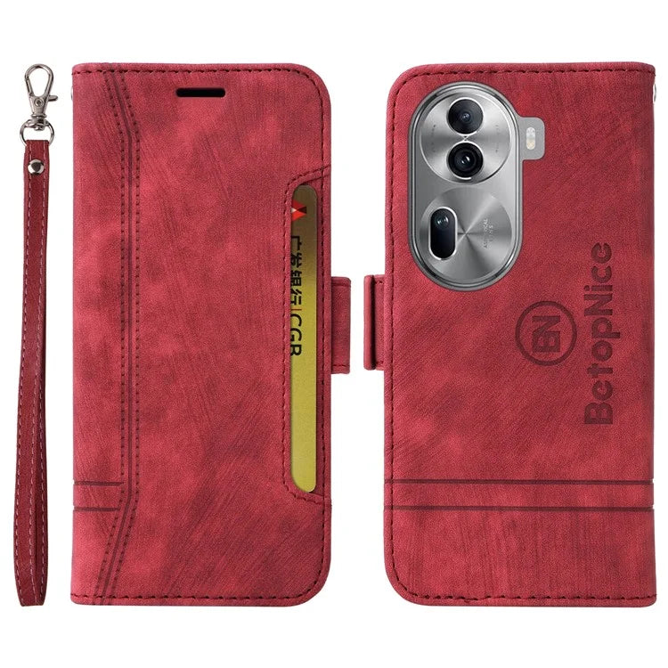 BETOPNICE 001 for Oppo Reno11 Pro 5G (Global) / Reno11 (China) 5G Case Magnetic Flip Stand Protective Cover