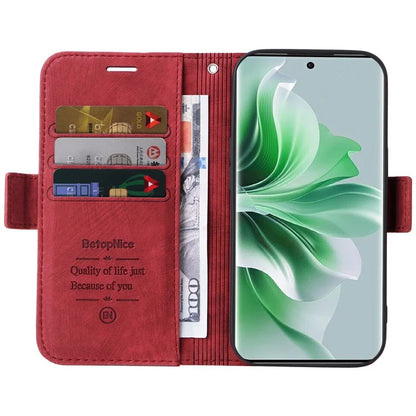 BETOPNICE 001 for Oppo Reno11 Pro 5G (Global) / Reno11 (China) 5G Case Magnetic Flip Stand Protective Cover