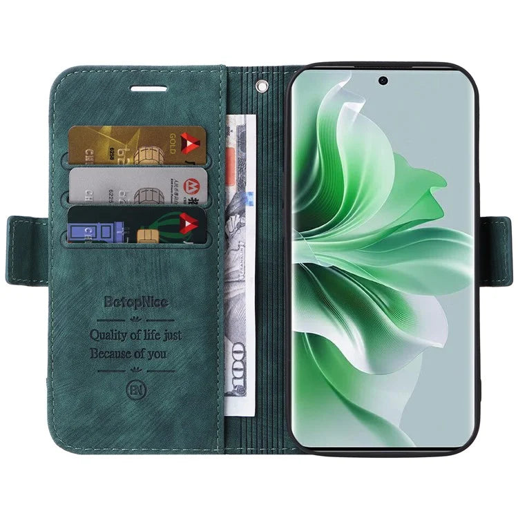 BETOPNICE 001 for Oppo Reno11 Pro 5G (Global) / Reno11 (China) 5G Case Magnetic Flip Stand Protective Cover