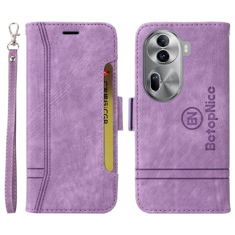 BETOPNICE 001 for Oppo Reno11 Pro 5G (Global) / Reno11 (China) 5G Case Magnetic Flip Stand Protective Cover