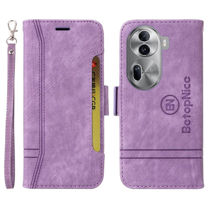 BETOPNICE 001 for Oppo Reno11 Pro 5G (Global) / Reno11 (China) 5G Case Magnetic Flip Stand Protective Cover