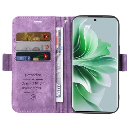 BETOPNICE 001 for Oppo Reno11 Pro 5G (Global) / Reno11 (China) 5G Case Magnetic Flip Stand Protective Cover