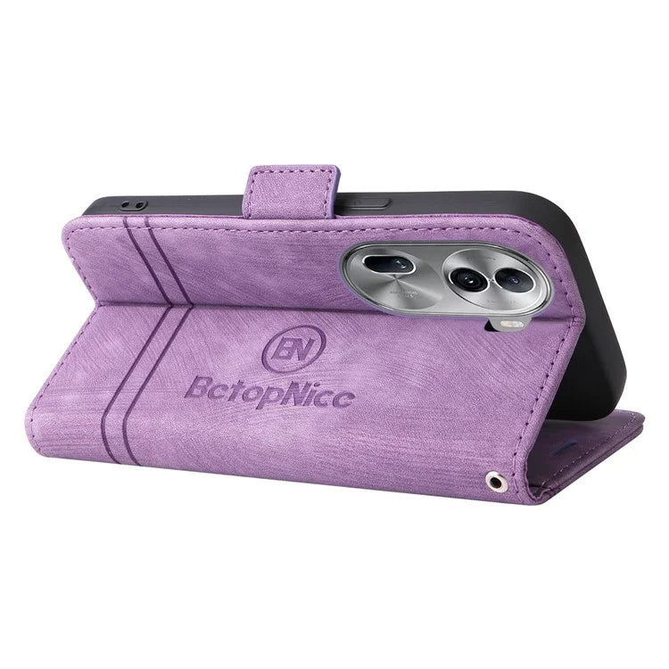 BETOPNICE 001 for Oppo Reno11 Pro 5G (Global) / Reno11 (China) 5G Case Magnetic Flip Stand Protective Cover