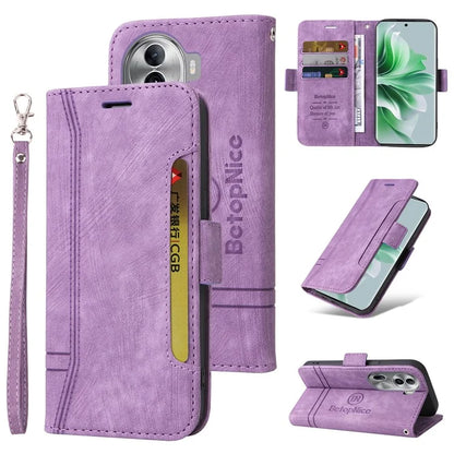 BETOPNICE 001 for Oppo Reno11 Pro 5G (Global) / Reno11 (China) 5G Case Magnetic Flip Stand Protective Cover