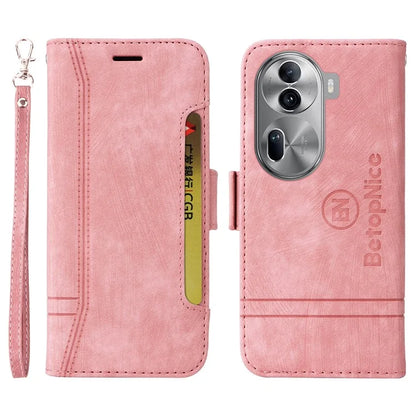 BETOPNICE 001 for Oppo Reno11 Pro 5G (Global) / Reno11 (China) 5G Case Magnetic Flip Stand Protective Cover