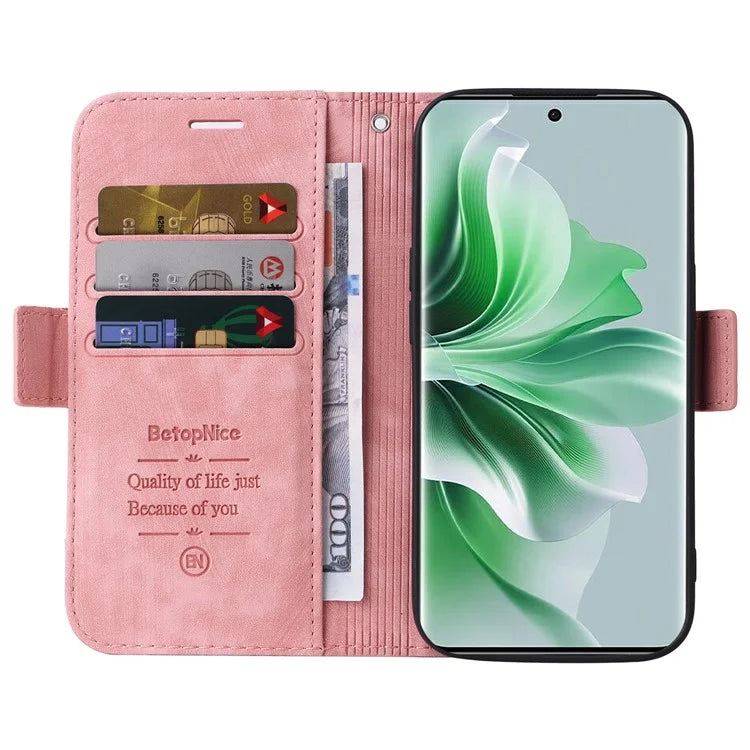 BETOPNICE 001 for Oppo Reno11 Pro 5G (Global) / Reno11 (China) 5G Case Magnetic Flip Stand Protective Cover