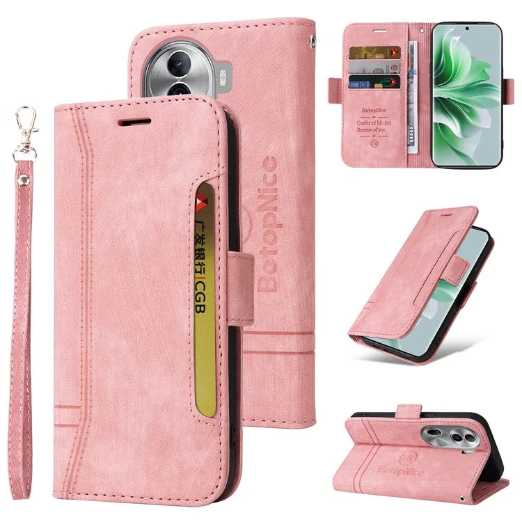 BETOPNICE 001 for Oppo Reno11 Pro 5G (Global) / Reno11 (China) 5G Case Magnetic Flip Stand Protective Cover