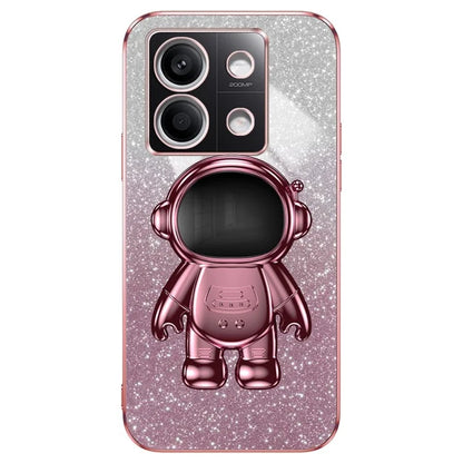 For Xiaomi Redmi Note 13 4G Case Glitter Powder Anti-scratch PC+TPU Phone Kickstand Cover
