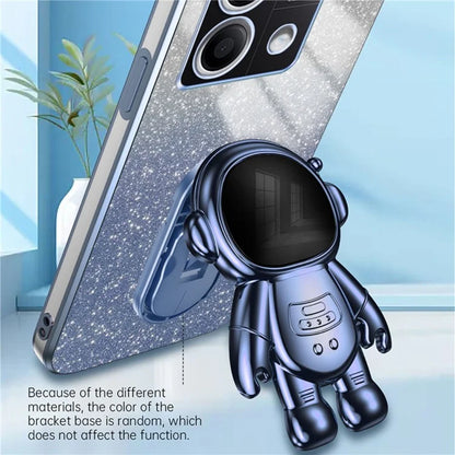 For Xiaomi Redmi Note 13 4G Case Glitter Powder Anti-scratch PC+TPU Phone Kickstand Cover