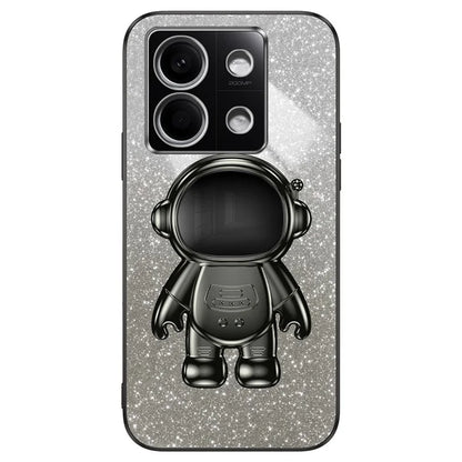 For Xiaomi Redmi Note 13 4G Case Glitter Powder Anti-scratch PC+TPU Phone Kickstand Cover