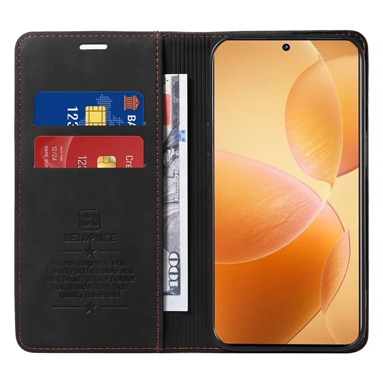 BETOPNICE 003 For Xiaomi Redmi K70E 5G / Poco X6 Pro 5G Case RFID Blocking Phone Stand Cover