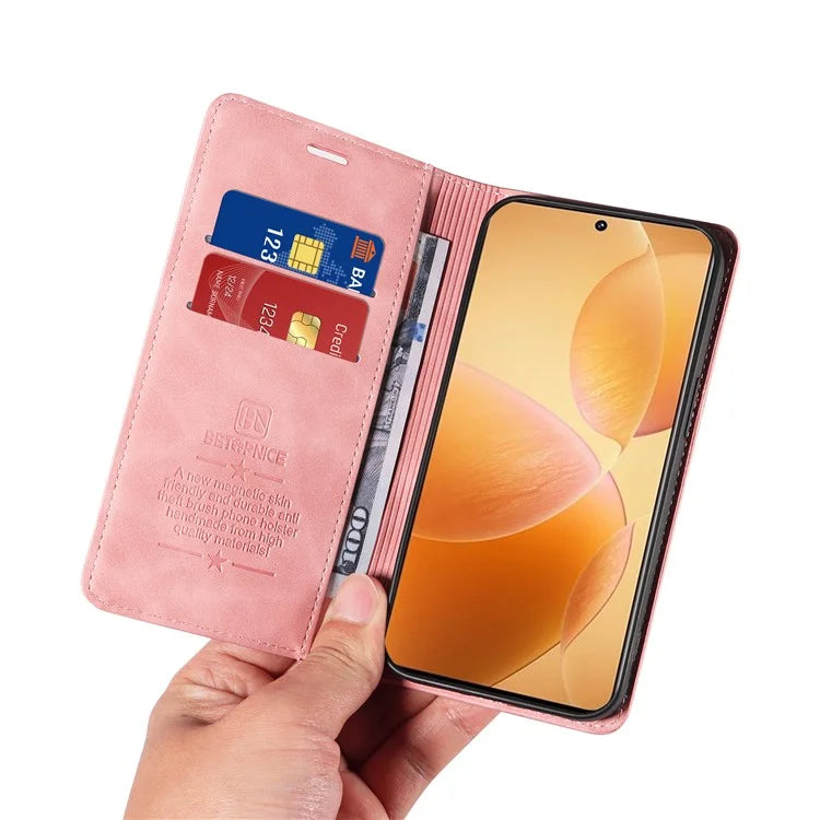 BETOPNICE 003 For Xiaomi Redmi K70E 5G / Poco X6 Pro 5G Case RFID Blocking Phone Stand Cover