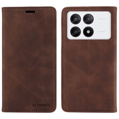 BETOPNICE 003 For Xiaomi Redmi K70E 5G / Poco X6 Pro 5G Case RFID Blocking Phone Stand Cover