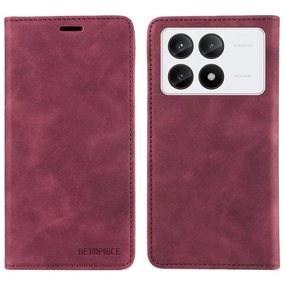 BETOPNICE 003 For Xiaomi Redmi K70E 5G / Poco X6 Pro 5G Case RFID Blocking Phone Stand Cover