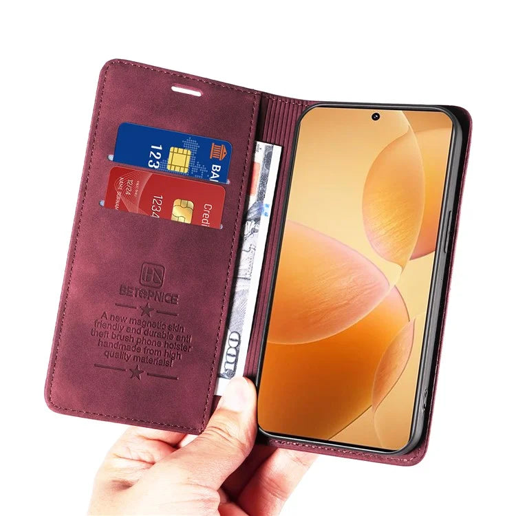 BETOPNICE 003 For Xiaomi Redmi K70E 5G / Poco X6 Pro 5G Case RFID Blocking Phone Stand Cover