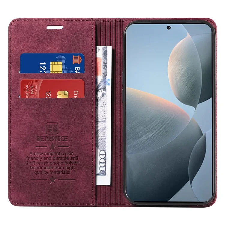 BETOPNICE 003 For Xiaomi Redmi K70 5G / Redmi K70 Pro 5G Case RFID Blocking Wallet Phone Protector