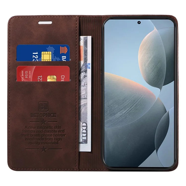 BETOPNICE 003 For Xiaomi Redmi K70 5G / Redmi K70 Pro 5G Case RFID Blocking Wallet Phone Protector