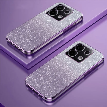For Xiaomi Poco X6 5G / Redmi Note 13 Pro 5G Case Electroplating Astronaut Kickstand Phone Cover