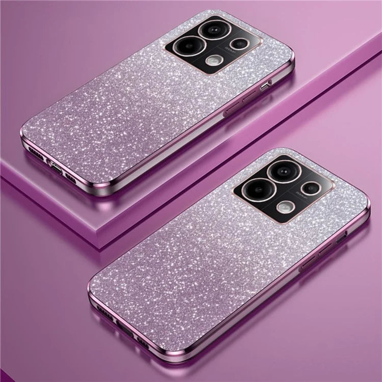 For Xiaomi Poco X6 5G / Redmi Note 13 Pro 5G Case Electroplating Astronaut Kickstand Phone Cover