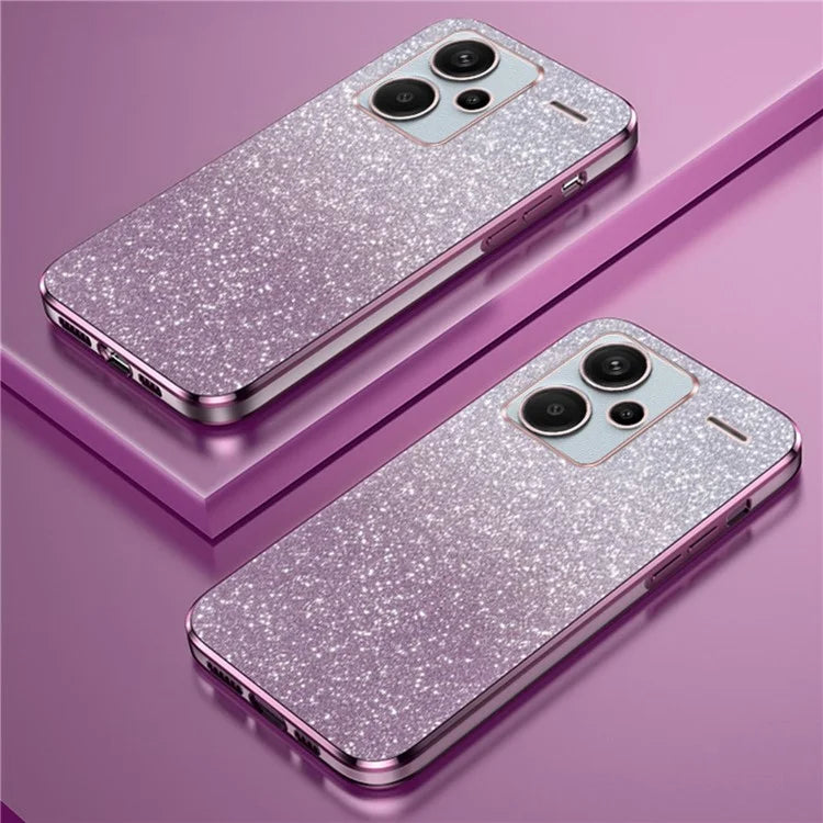 For Xiaomi Redmi Note 13 Pro+ 5G Phone Case Astronaut Kickstand Anti-shock Electroplated Cover