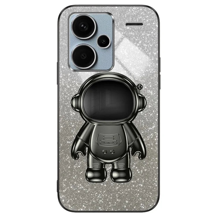 For Xiaomi Redmi Note 13 Pro+ 5G Phone Case Astronaut Kickstand Anti-shock Electroplated Cover