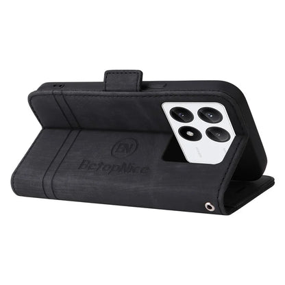 BETOPNICE 001 for Xiaomi Redmi K70E 5G / Poco X6 Pro 5G Case Folding Wallet Phone Shell