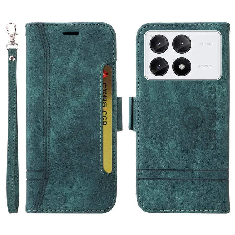 BETOPNICE 001 for Xiaomi Redmi K70E 5G / Poco X6 Pro 5G Case Folding Wallet Phone Shell