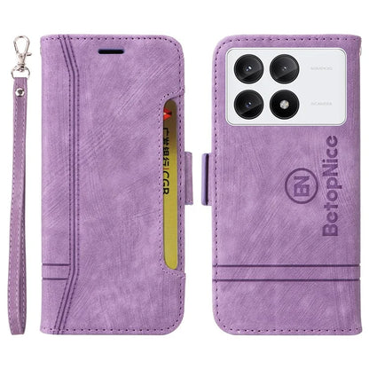 BETOPNICE 001 for Xiaomi Redmi K70E 5G / Poco X6 Pro 5G Case Folding Wallet Phone Shell