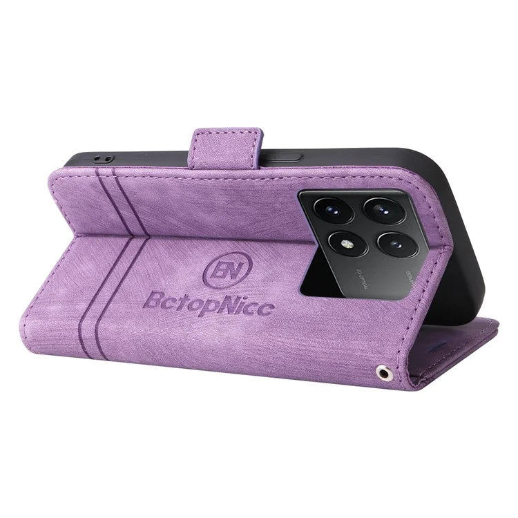 BETOPNICE 001 for Xiaomi Redmi K70 5G / Redmi K70 Pro 5G Case Anti-fall Flip Stand Protective Cover