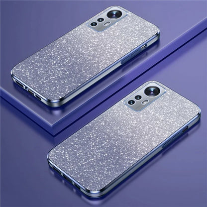 For Xiaomi 12 Lite 5G Cellphone Case PC+TPU Electroplating Astronaut Kickstand Protective Cover