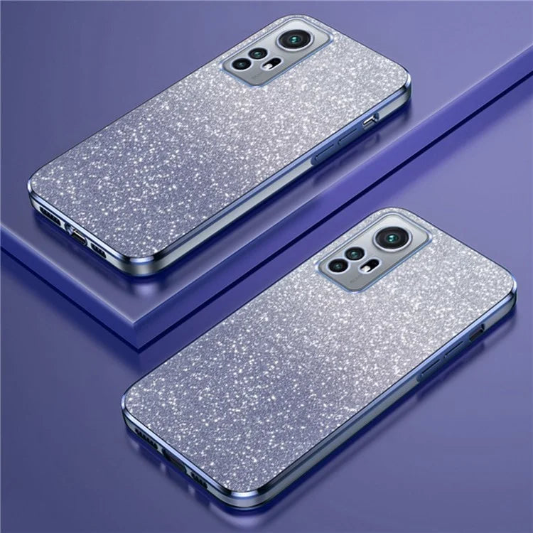 For Xiaomi 12 5G / 12X 5G / 12S 5G Cell Phone Case Astronaut Kickstand Glitter Scratch-proof Cover