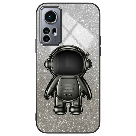 For Xiaomi 12 Pro 5G / 12S Pro 5G / 12 Pro (Dimensity) 5G Phone Case Shockproof Astronaut Kickstand Cover
