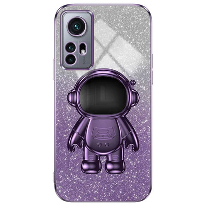 For Xiaomi 12 Pro 5G / 12S Pro 5G / 12 Pro (Dimensity) 5G Phone Case Shockproof Astronaut Kickstand Cover