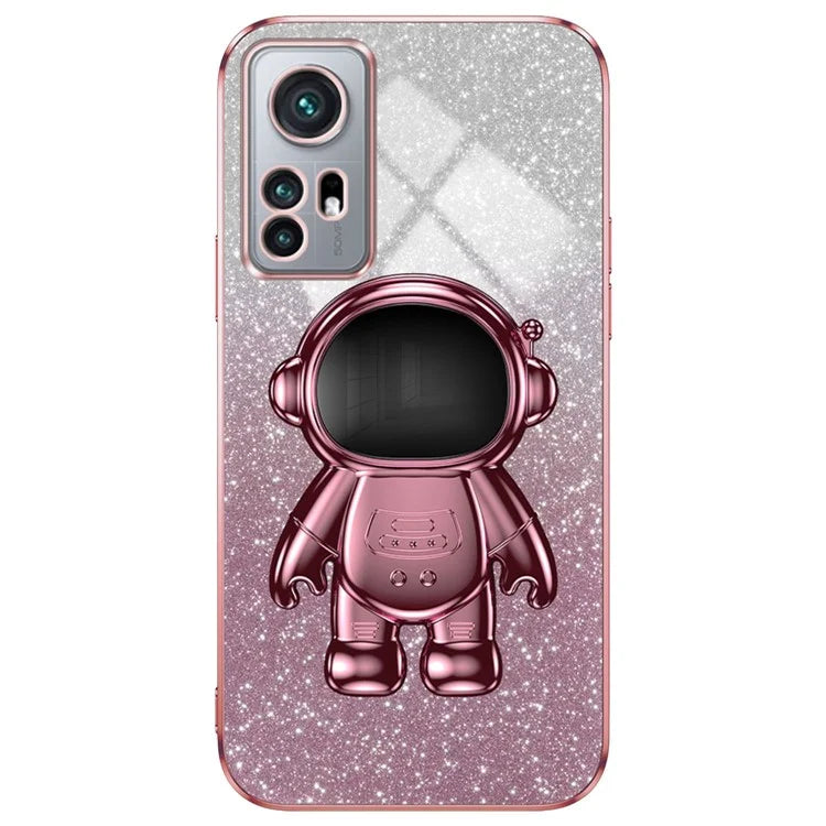 For Xiaomi 12 Pro 5G / 12S Pro 5G / 12 Pro (Dimensity) 5G Phone Case Shockproof Astronaut Kickstand Cover