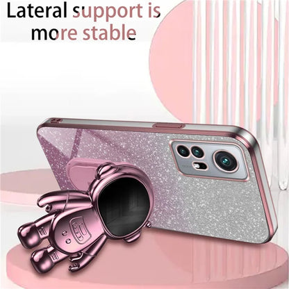 For Xiaomi 12 Pro 5G / 12S Pro 5G / 12 Pro (Dimensity) 5G Phone Case Shockproof Astronaut Kickstand Cover