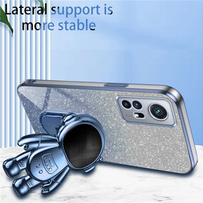 For Xiaomi 12 Pro 5G / 12S Pro 5G / 12 Pro (Dimensity) 5G Phone Case Shockproof Astronaut Kickstand Cover