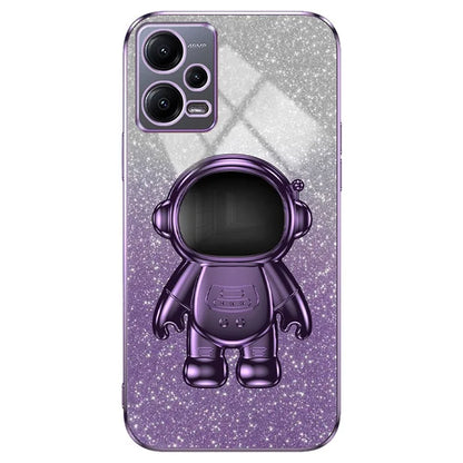 For Xiaomi Redmi Note 12 5G (Global) / Poco X5 5G Astronaut Kickstand Case PC+TPU Phone Cover