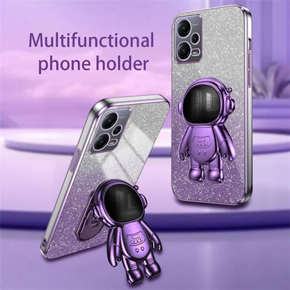 For Xiaomi Redmi Note 12 5G (Global) / Poco X5 5G Astronaut Kickstand Case PC+TPU Phone Cover